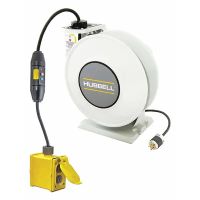 HUBBELL WIRING DEVICE-KELLEMS Self-Retracting Cord Reel - Self-Retracting Cord Reels