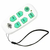 RCA Universal TV Remote: Universal, DT-R08W, Universal, White, 1 in Overall Dp, Keychain/Wrist Band