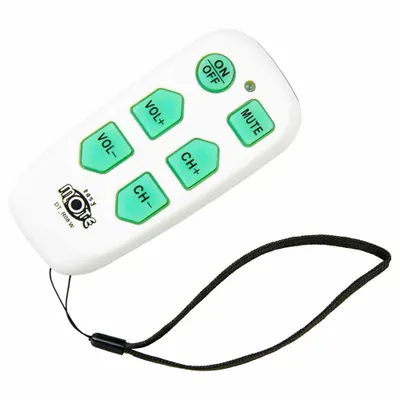 RCA Universal TV Remote: Universal, DT-R08W, Universal, White, 1 in Overall Dp - Television Remotes