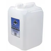 This hard-sided water container is made of HDPE with a blue body. It has a 4.5 gallon capacity and measures 9 1/4 inches in both length and width. Suitable for storing and transporting water in industrial settings such as job sites, maintenance areas, and facilities requiring portable water storage