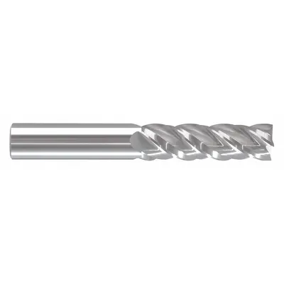 OEM Carbide Square End Mill, 4 Flute, 1" Mill Dia, 3" LOC, 6" OAL - Fast-Cutting Carbide Square End Mills