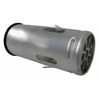 Aluminum anti-siphon tube designed for 3-inch filler necks on heavy-duty trucks. Rated at 20 gpm flow capacity. Installed inside the filler neck to prevent fuel theft by blocking siphon hoses while allowing normal refueling. Suitable for Volvo, International, and Mack trucks with 3-inch filler necks