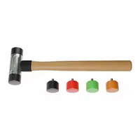 Replaceable Tip Hammer: Urethane, 1 lb Head Wt, 1 in Tip Dia, 10 in Overall Lg, Replaceable Tips (MPN AM08ARTWG)