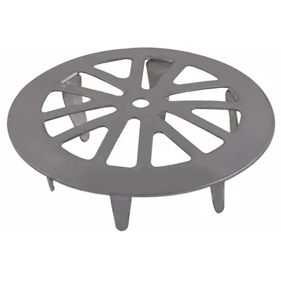 OEM Stainless Steel Shower Drain Strainer, Snap-In, 2 in Overall Dia, Silver - Strainers for Shower Drains