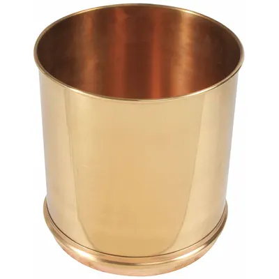 OEM Sieve Pan: 8 in Overall Dp, 8 in Overall Dia, Brass - Sieve Pans