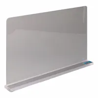 Lab Splash Shield: 8 in Overall Lg, SPLASH-8x16-T, 16 in Overall Wd