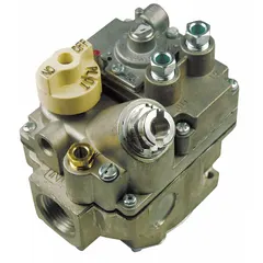 This gas cooking valve is designed for natural gas systems with a 3/4 in connection. It is used to control gas flow in commercial cooking equipment, providing on/off or regulating function as required by the appliance.