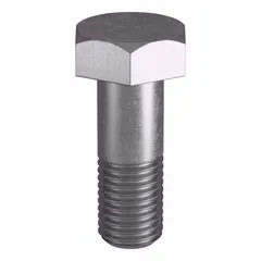 Grade B8 heavy hex bolt with 7/8"-9 thread size, plain finish. Manufactured to ASTM A193 material standards and ASME B18.2.1 dimensional standards. Suitable for high-temperature and high-pressure industrial applications such as pressure vessels, flanges, and valve assemblies. Supplied in a small pack without nut.