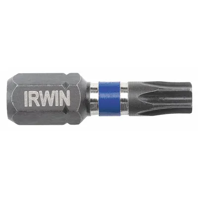 IRWIN Power Bit: Power Bit, T20 Bit Size, Imperial/Metric, Torx Head, T20 Bit Industry Size - Insert Torx Bits