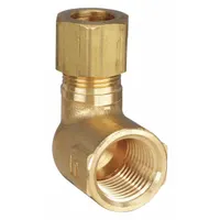 PARKER Compression Fitting Elbow: 1/2 in OD x 1/2 in Pipe Fitting Size, Compression x FNPTF, 5 PK (MPN 170C-8-8)