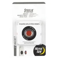NITE IZE Cell Phone Car Mount Kit: STO-01-R7, Sockets, Magnetic Socket, Universal, Black/Silver