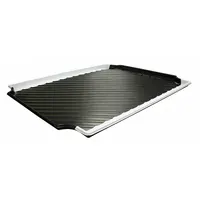 STRUCTURAL PLASTICS Containment Tray: 24 in x 30 in x 1 in, Black/White, High Density Polyethylene (MPN CTW300124)