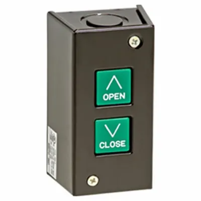 AMERICAN GARAGE DOOR Control Station: Open-Close, Momentary Contacts, Indoor - Push Button Garage Door Control Stations