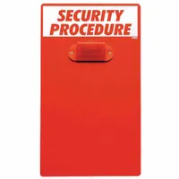 Clipboard: 17 in Overall Ht, 9 1/2 in Overall Wd, English, Workplace Safety, Clipboard (MPN CB322E)