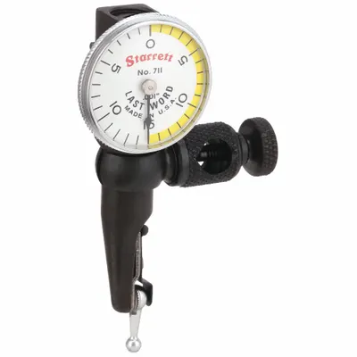 STARRETT Swivel-Head Dial Test Indicator: 0 in to 0.03 in, Swivel Head, Inch - Dial Test Indicators - Swivel-Head Style