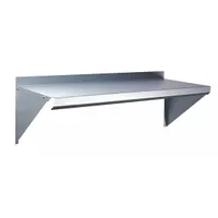APPROVED VENDOR Wall Shelf: 48 in x 12 in x 13 in, 48 in x 12 in, 100 lb Load Capacity, Steel