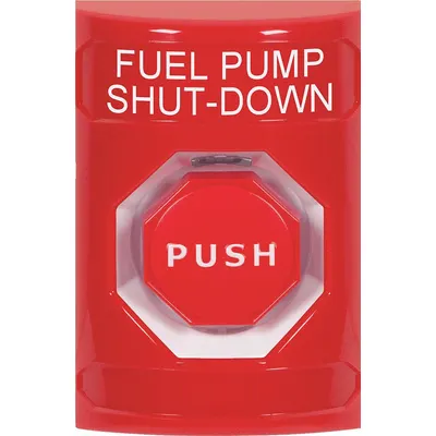 SAFETY TECHNOLOGY INTERNATIONAL Fuel Pump Shutdown Push Button: 4 7/8 in Ht, 3 3/16 in Dp, 3 1/4 in Wd - Emergency Push Buttons