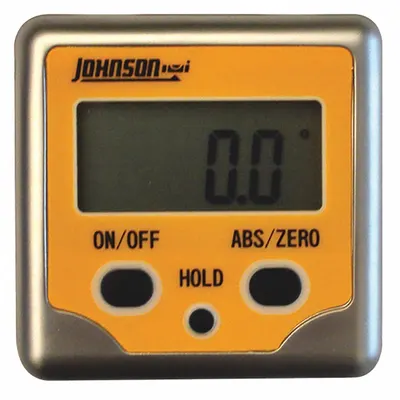 JOHNSON LEVEL Digital Angle Finder: Nonmagnetic, 2 in Overall Ht, 0°to 180°, Included - Digital Angle Finders
