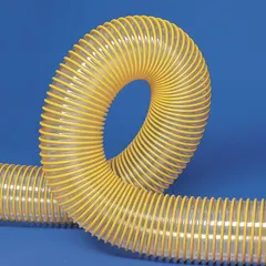 Industrial Ducting Hose: 1 1/2 in Hose Inside Dia., 50 ft Hose Lg, 40 psi, 2 in Bend Radius (MPN 2131-0150-2650). Key specifications — Temp. Range: -40° to 200°F; Hose Color: Yellow.