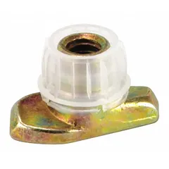 Channel rail nut designed for securing Beta Clamps to mounting rails. Compatible with manufacturer part number SCR1. Used in industrial piping, electrical, and mechanical support systems for reliable fastening.