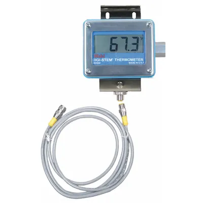 WAHL D1396-8N Water-Resistant Panel Mount Digital Thermometer - Water-Resistant Panel Mount Digital Thermometers