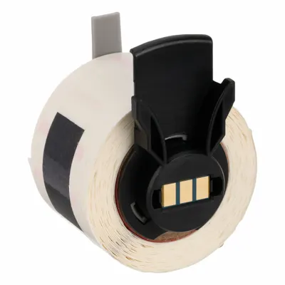 BRADY Pre-Cut Label Stock Roll: 1 in x 1 in, Polyester, Cryogenic, Permanent Adhesive - Brady Water-Dissolvable Continuous Label Rolls