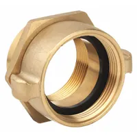 DIXON VALVE & COUPLING Fire Hose Adapter: 2 1/2 in Compatible Pipe Size, NPT x NH, Straight, Brass (MPN RSF250F)