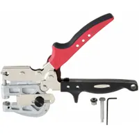 MALCO Hole Punch: Manual, 22 ga Capacity (Steel), 1 1/8 in Throat Dp, Adj Dp Stop, Die/Punch (MPN HP18KR)