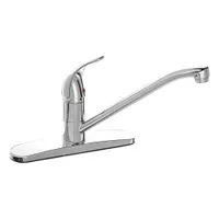 ZURN Low Arc Kitchen Faucet: AquaSpec®, Brass, Single-Post, Deck, 3 Mounting Holes, Chrome, Joystick (MPN Z7870C-XL-FC)