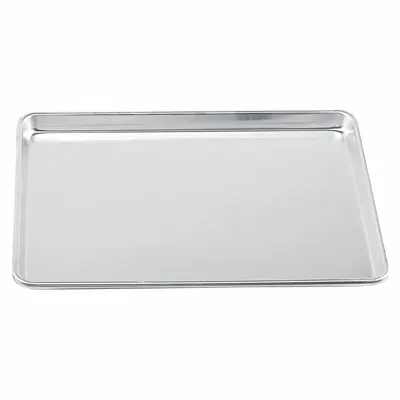 CRESTWARE Sheet Pan: Sheet Pan Pan, Two Thirds Sheet Pan Size, Aluminum, Uncoated - Sheet Pans