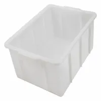 APPROVED VENDOR Stackable Tanks: Rectangular, HDPE, 46 L, 23 3/8 in Overall Lg, 14 3/8 in Overall Wd (MPN 603)