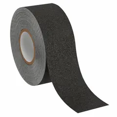 Anti-Slip Tape: Coarse, 60 Grit Size, Solid, Black, 3/4 in x 60 ft, 28 mil Tape Thick, Rubber, 3M™ (MPN 610-3/4X60). Key specifications — Product Form: Continuous Roll; Brand Name: 3M™; Series Name: 600; Surface Abrasive: Coarse; Specifications Met: ANSI; Message Legend: No Legend; Grit Size: 60; Sub-Brand Name: Safety Walk®.