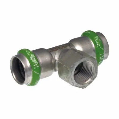APOLLO SmartPress Potable Water Stainless Steel Press Tee Fitting - Potable Water Stainless Steel Press Fittings
