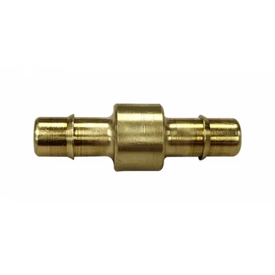 MEM-CO Standard Brass Barbed Tube Fittings, Barbed x Barbed, 1/16 in ID, 10 PK