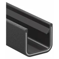 TRIM LOK INC Edge Trim: Single Gripping Finger, 25 ft Overall Lg, PVC Outer, 7/16 in Leg Lg (MPN 75B3X1/16-25)