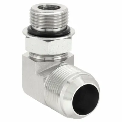 AEROQUIP Hydraulic Hose Adapter: 3/4 in x 1 in Fitting Size, Female x Female, NPTF x NPTF - NPTF-to-NPTF Steel Hydraulic Hose Adapters