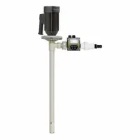 STANDARD PUMP Electric Drum Pump: 1 hp HP, 110 to 120 V AC, 27 gpm, 300 cps Max. Viscosity, PVDF (MPN BCENCPVDF47)