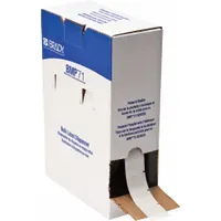 Wraparound Label: 1 in x 1 in, 1 in, Vinyl, White (Matte), For 16 AWG to 8 AWG Wire Gauge (MPN BM-19-427)