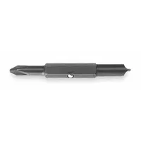 KLEIN TOOLS Double Ended Driver Bit: Imperial, Hand, #2 – Phillips Bit Size and Type Side 1, Std (MPN 32479)