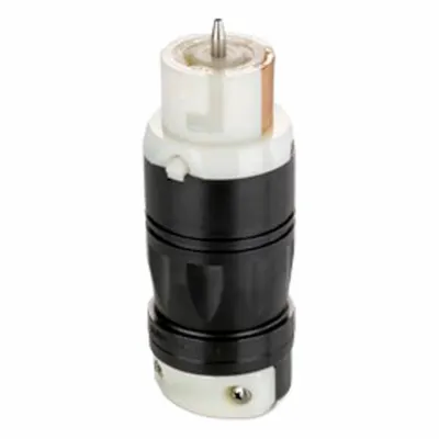 LEVITON Locking Connector: Non-NEMA, Black/White, 480V AC, 50 A Current Rating - General Purpose Connectors