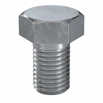 LINDSTROM Hex Head Cap Screw: Steel, Class 8.8, Zinc Plated, M16, Metric, 25 mm lg - Class 8.8 Steel Hex Head Cap Screws
