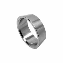 Nickel-copper alloy compression tube fitting front ferrule for 3/8 in tubing. Rated for temperatures from -320°F to 500°F and maximum operating pressure of 3,000 psi. Used in high-pressure instrumentation and process tubing systems requiring corrosion resistance.