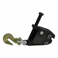 This OTR flange ring clamp is constructed from steel and designed for use with earthmover tires. It is employed in mounting and demounting operations on off-the-road vehicles, helping to secure the tire bead during service. The clamp reduces manual effort and enhances safety in heavy equipment tire maintenance