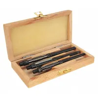This 3-piece set of straight-blade adjustable hand reamers covers diameters from 3/8 in to 15/32 in. Each reamer is manually operated for precision sizing and finishing of holes in metal, wood, or plastic. Suitable for maintenance, toolroom, and production applications requiring exact hole tolerances