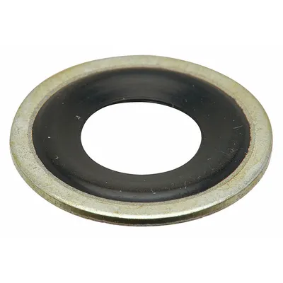 SUR-R Oil Drain Plug Gaskets, 10 PK, 1/2 in ID, Black Rubber