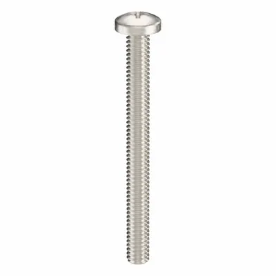 USA INDUSTRIALS Machine Screw: #8-32 Thread Size, 1 3/4 in Lg, 316, Stainless Steel, Plain - Pan Head Machine Screws