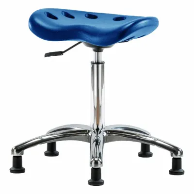 OEM Stool: Polyurethane, Ht Range 20 in to 27 1/2 in, 17 in Seat Wd, 14 in Seat Dp - Polyurethane Lab Stools