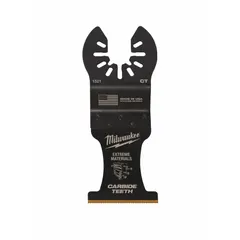 Straight cutting blade for oscillating tools with open-back universal OIS mount. Overall length of 3 9/16 in. Suitable for cutting cement board in construction and renovation applications.