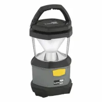 Lantern: 400 lm Max., 28 hr Run Time at Max. Brightness, 14 m Max Beam, Flood Beam, Plastic, Gray