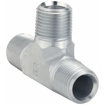 PARKER 1/8 RRS-S Steel Hydraulic Threaded Extreme-Pressure Pipe Tee - Hydraulic Threaded Extreme-Pressure Pipe Fittings